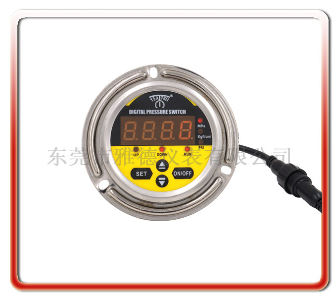 优质供应60MM轴向带边全不锈钢数字压力表智能控制压力表