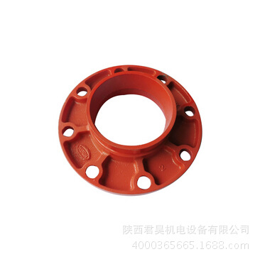 【西安给水整体短管法兰连接件 君昊沟槽转换