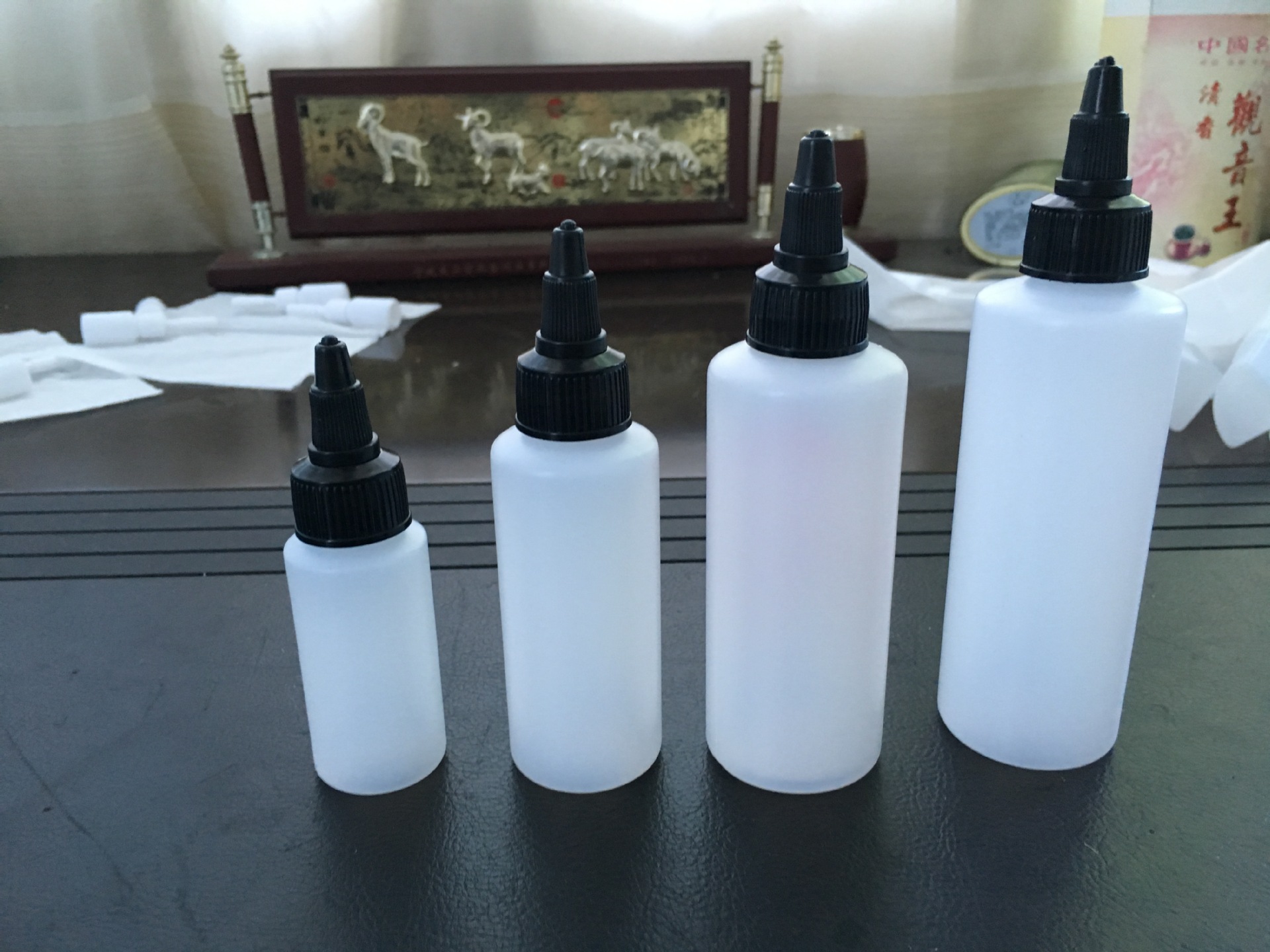 30ML,60ML,100ML,120ML 尖嘴塑料瓶，斜肩塑料瓶，HDPE塑料瓶