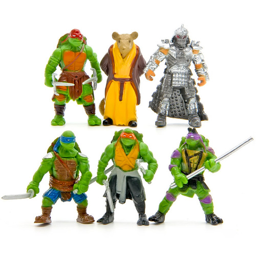 Cross-border hot-selling cartoon 6 second-generation turtle dolls DIY versatile Korean version landscaping dolls