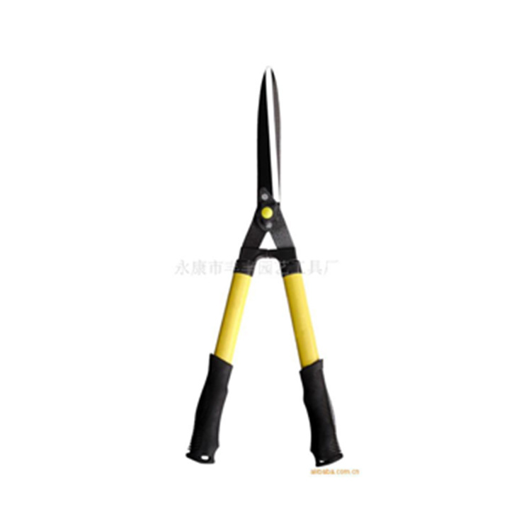 供应黄黑色高枝园林剪 直头50#钢园艺工具喷砂剪刀定制