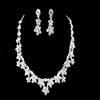 Accessory for bride, dress, necklace and earrings, crystal, chain, wholesale