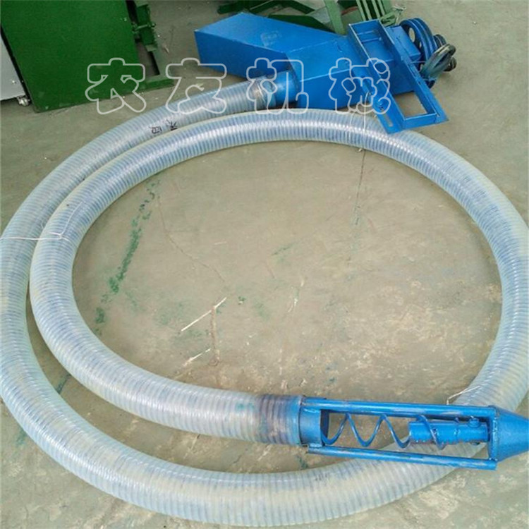 场上作业汽油动力吸料机 可弯曲吸料管弹簧吸料机