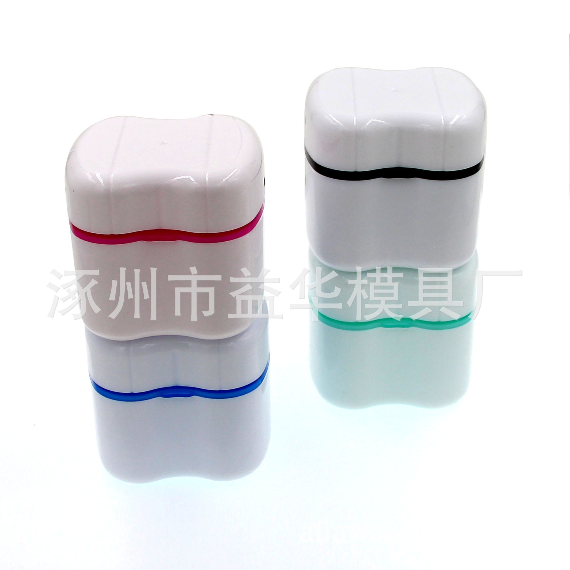 厂家直销 颜色可定制 假牙清洁片盒 义齿盒 保持器欧款牙盒