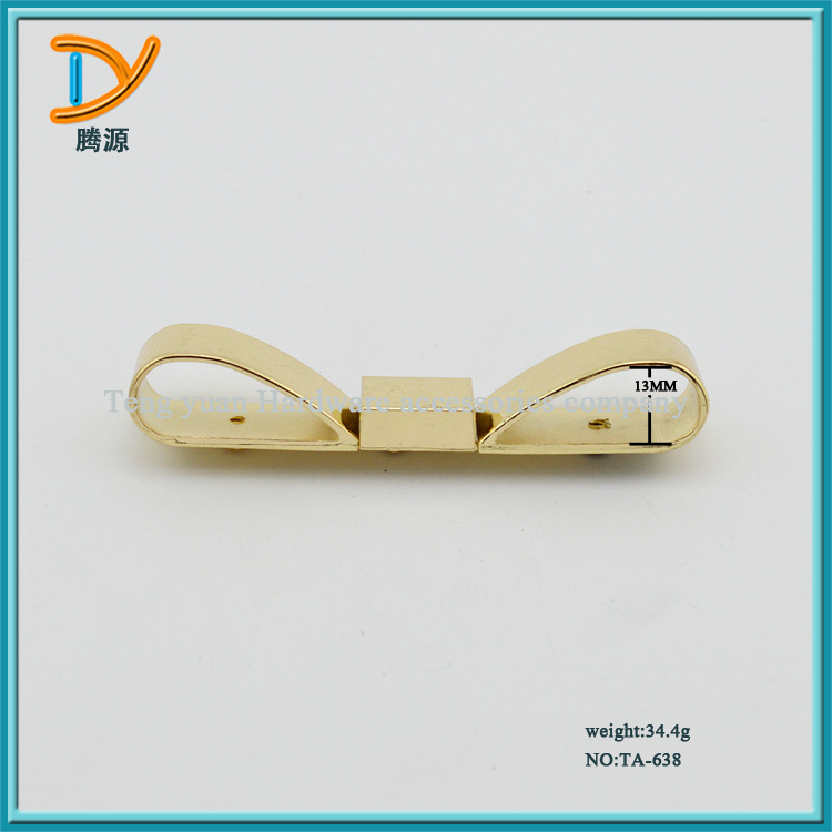 厂家直销  新款手袋箱包五金配件蝴蝶装饰扣 浅金批发