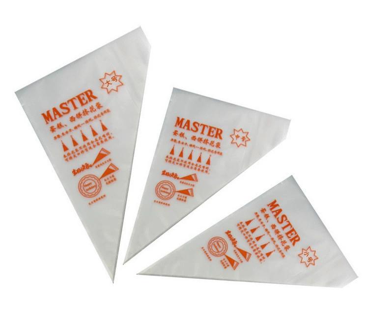 Disposable Decorative Piping Bag (Quqi) Timber/Medium/Large, PE, Triangle 100 pcs