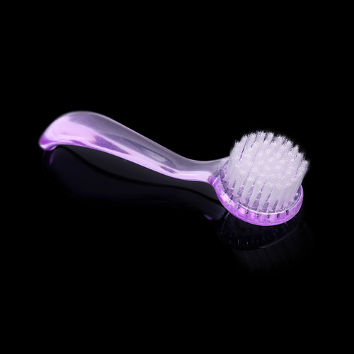 Manicure round head nail brush with cover Manicure long handle dust cleaning brush Manicure tool nail brush wholesale