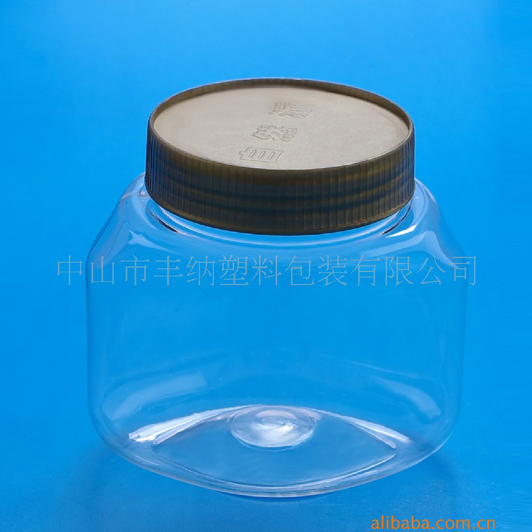 厂家直销 PET环保塑料罐 金色盖螺旋口塑料瓶 药片钙片包装瓶