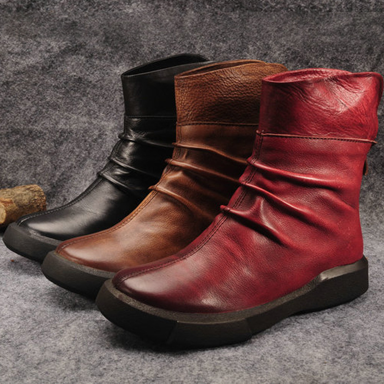 Bottes femme en En cuir - Ref 3354260 Image 5