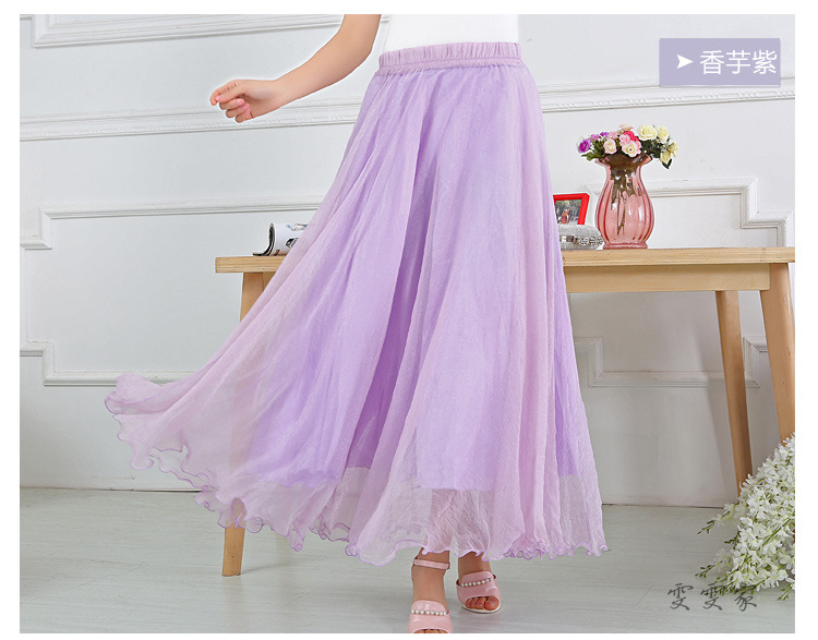 Jupe en Mousseline de soie - Ref 3441566 Image 44