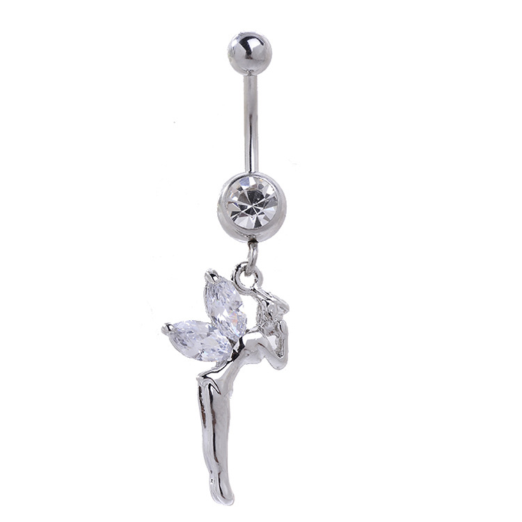 Pointed labret stud close-up product detail