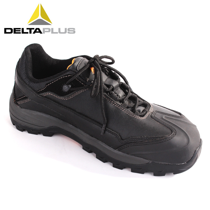 代尔塔301335全牛皮低帮安全鞋 防砸防刺穿耐高温耐磨防滑劳保鞋