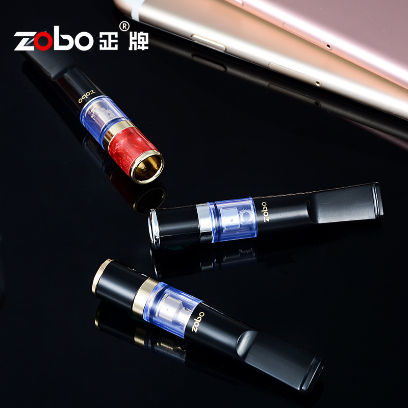 Zobo Official Brand Cigarette Filter Double Circulation Type, Washable, Unisex Fine Hole Cigarette Accessory 816