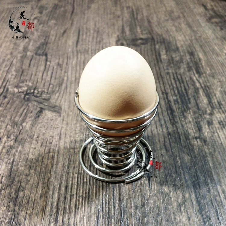 Japanese-style thickened stainless steel spring steamed egg rack holder steamed egg bucket steamed egg cup egg rack special for glutinous rice chicken teppanyaki