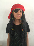 Парик, пираты карибского моря, кудрявый платок, xэллоуин