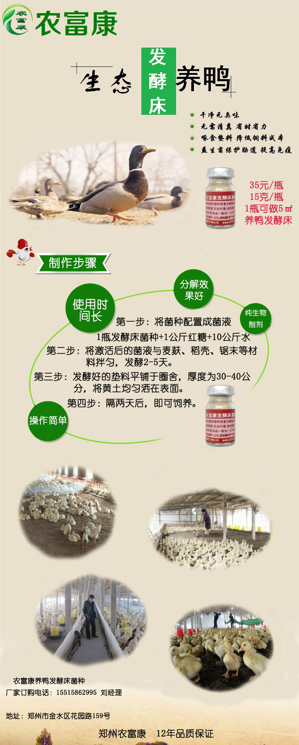 发酵床养鸭子