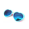 Children's sunglasses heart-shaped, retroreflective metal glasses solar-powered suitable for men and women, Korean style