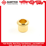 现货厂家批发高端数控车削铝制黄铜滚花衬套