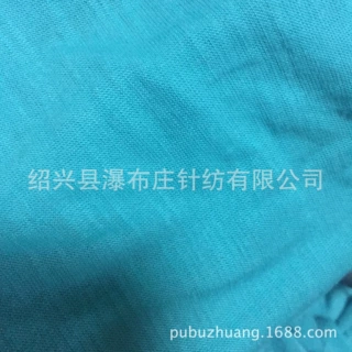 厂家直销针织全人棉竹节氨纶汗布 高档黏胶竹节四面弹