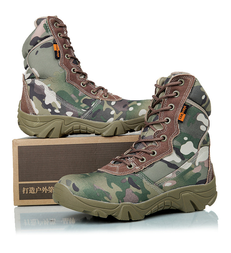 Boots militaires pour homme en nylon - Ref 1399342 Image 16