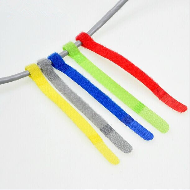 厂家供应 手机电源线扎带 绑线带P型魔术贴扎带价格优惠交货准时