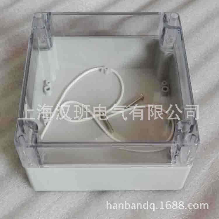 160*160*70mm透明盖防水接线盒 仪表设备保护盒 电源控制盒壳体