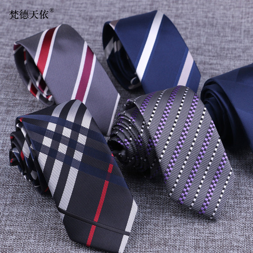 Tie men's formal wear business 6cm groom's formal wear fashionable wedding tie twill British manufacturer wholesale