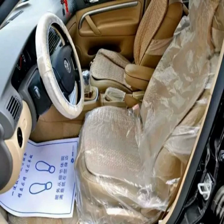 Чехол для технического обслуживания автомобиля Одноразовый чехол для сиденья Противообрастающий защитный чехол для сиденья Трехкомпонентный пластиковый чехол для сиденья автомобиля