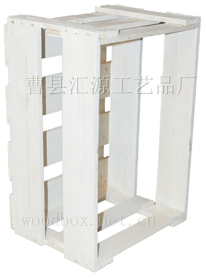 7   厂家供应复古做旧白色水性漆环保木条板条多功能水果酒水