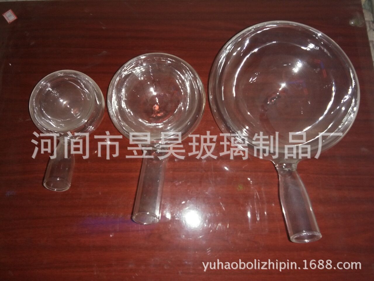 廠家直銷高硼矽玻璃大號水瓢 水舀子 勺子玻璃工藝品批發定做