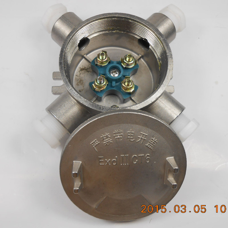 DN20防爆分线盒6分4分防爆接线盒铸铝防爆盒不锈钢接线盒防爆带吊