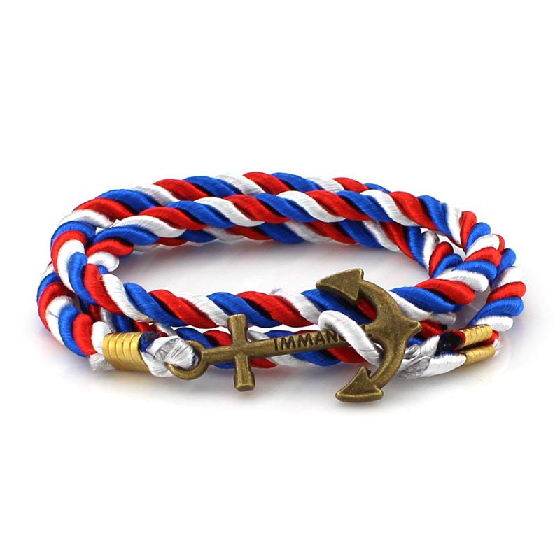 Vintage Rope Anchor Wristband Bracelets Handmade Multilayer Women Men Bangle eBay