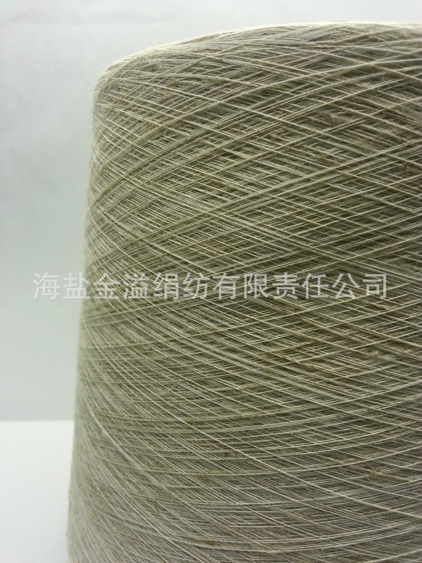 亚麻棉混纺纱 纱线 麻棉纱透气清新优质双股并纱
