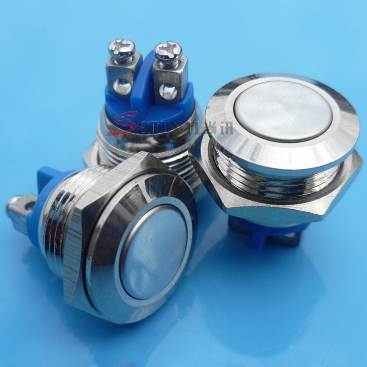 F16-A3按钮开关,16mm金属按钮,高强度抗破坏按钮开关不锈钢.