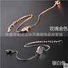 Zodiac signs stainless steel, bracelet, fashionable accessory, chain, Japanese and Korean, Korean style