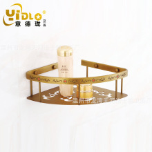 厂家直销跨境置物板篮 仿古雕花置物铜篮卫生间置物架 卫浴挂件