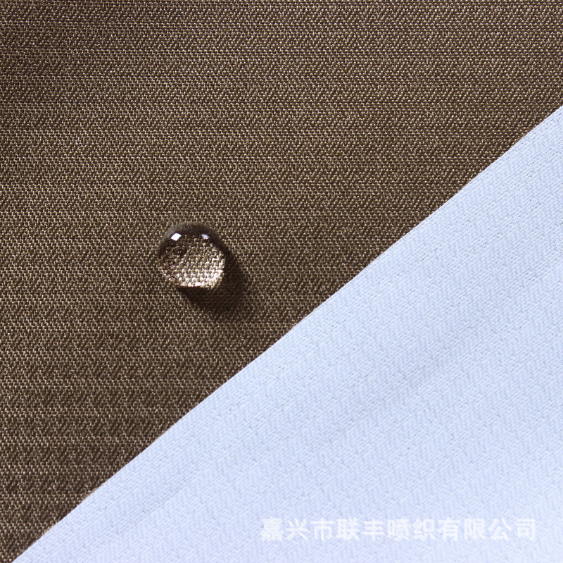 半光240T春亚纺提花罗马格PU白涂层新欧标环保reach 棉衣羽绒服料