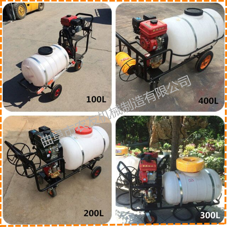 果树手推式汽油喷雾器 高压打药机 手推式汽油打药车