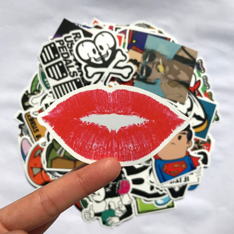 Sticker Pack City Style Graffiti — PVC Printed, 100 Unique Patterns, Assorted A–J Sets