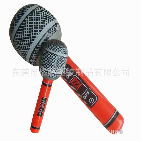 格萨订做充气麦克风  充气60CM吉他  充气仿真乐器 可加LOGO