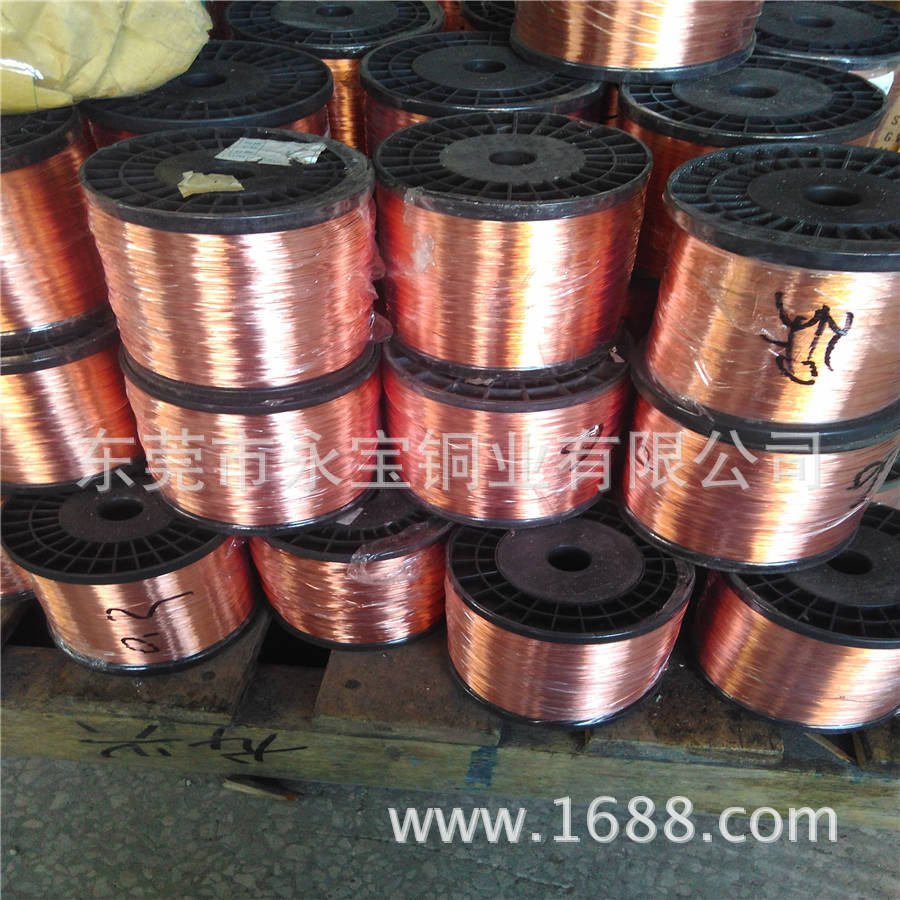 深圳硬态红铜线弹簧线供应 变压器T2紫铜线 电线紫铜线0.65 1.6mm