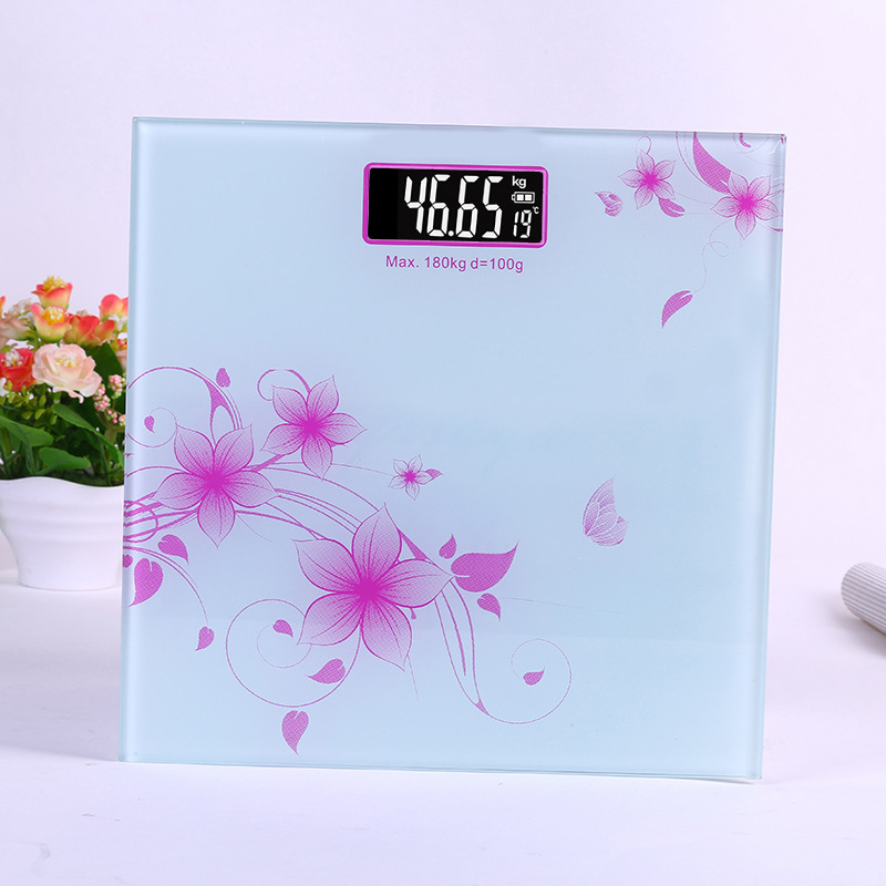 新款韓版體重秤廠家精品玻璃人體電子稱批發logo定制直銷