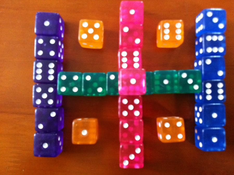 19MM方角透明橙骰子19号出口色子甩子筛子dice出口日韩产品|ms