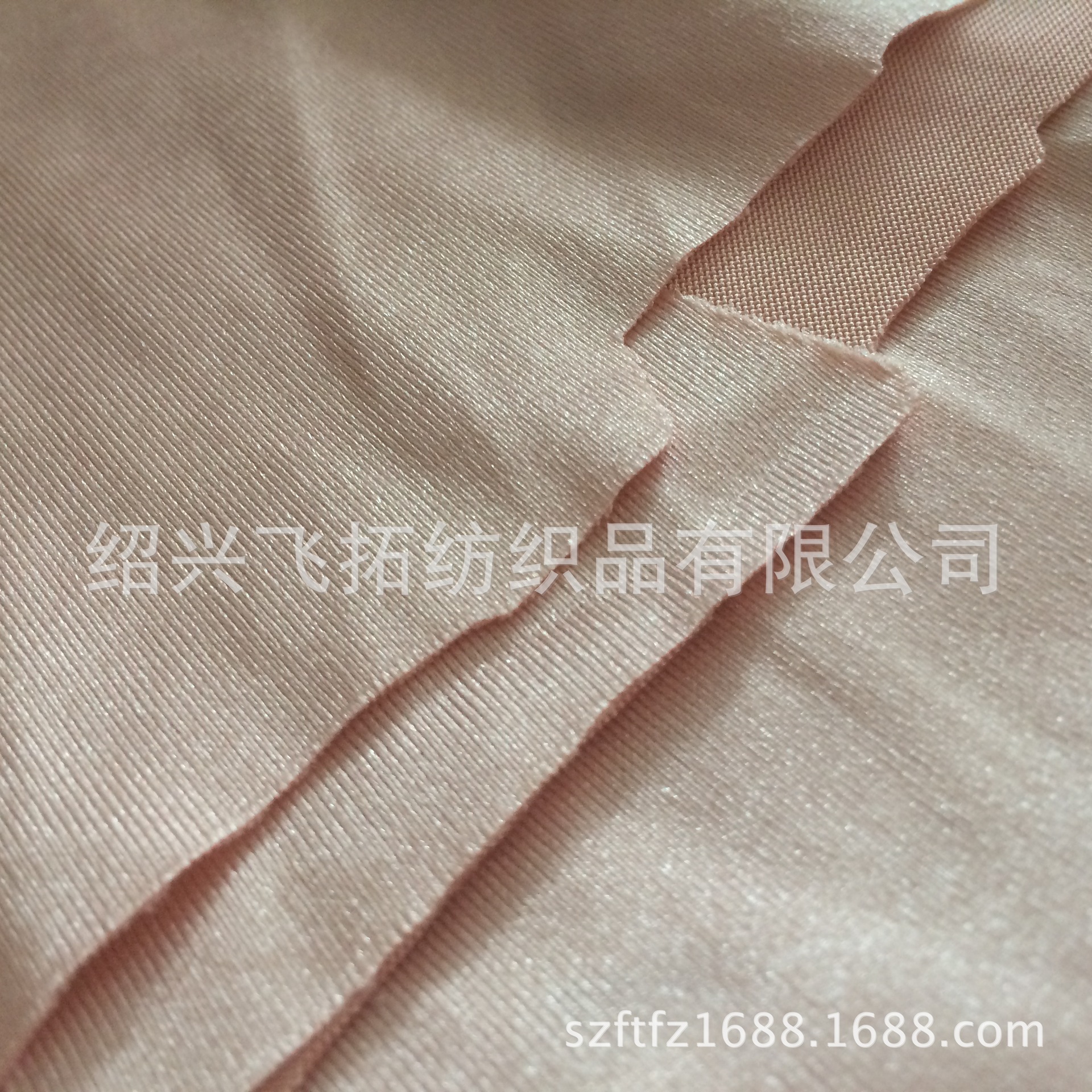 厂家直销 185gsm 全涤色丁弹力布  开发 尼龙色丁印花面料