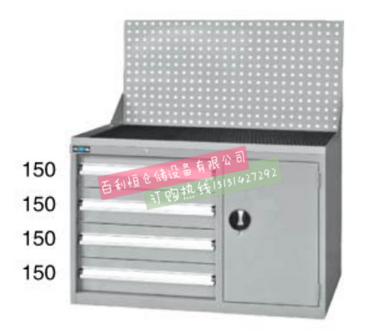 五金抽屜式工具櫃 移動式零件儲物工具櫃 帶門帶鎖安全工具櫃