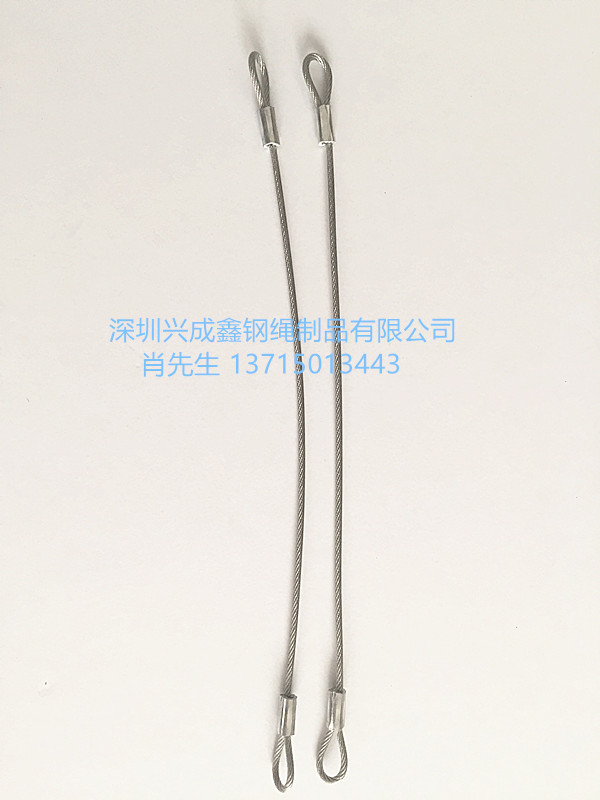 专业生产钢丝绳保险绳 包胶钢索 包胶钢丝绳拉索 钢丝绳安全绳