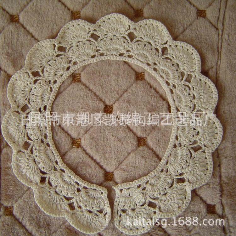 供应手钩衣领 花边 手工钩织 花色多样 质量保证