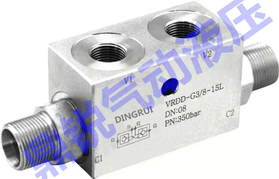 Гидравлический стопорный кран Ningbo, гидравлический стопорный кран, балансировочный клапан, двусторонний гидравлический замок VRPC-G3/8-12L