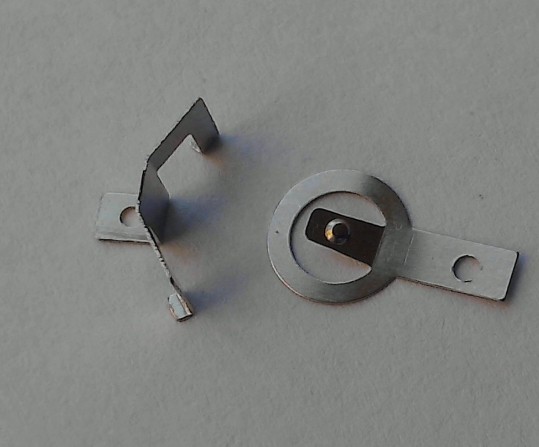 CR2450电池弹片 电池座厂家  数显杯盖电池扣