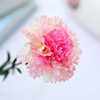 Factory Direct Sale Carnation Simulation Flower Wholesale Single Pseudo -Flower Decoration Silk Flower Mother's Day Decoration Teacher's Day spot